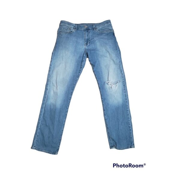 Men's MAVI Jeans 33X32 "Matt Relaxed Straight Leg Distressed - Picture 6 of 6